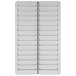 Gadpiparty 28-Slot ID Card Storage Rack: Wall Mounted Attendance Holder for Office & Warehouse - Plastic Time Card Rack for Staff Badge & Information Organiser