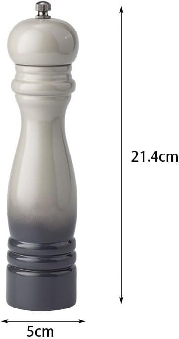 Salt and pepper grinder set, Gradient Color Manual Black Sea Salt Grinding Seasoning Bottle, Suitable For Home Kitchen, Restaurant, Outdoor Gathering Pepper or G(B)