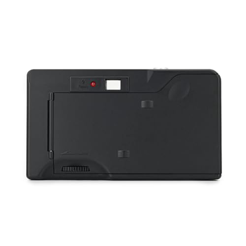 Image of Kodak EKTAR H35N Half Frame Film Camera, 35mm, Reusable, Focus-Free, Bulb Function, Built-in Star Filter, Coated Improved Lens (Film & AAA Battery are not Included) (Striped Black) | 22mm Fixed-Focus Lens, Star Filter, Bulb Mode, Flash