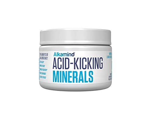 Alkamind Daily Minerals Supplement to GET Off Your Acid! 4 Pure Minerals to Alkalize & Replenish and Balance Your Body's pH - Delicious Natural Lemon Flavor - 30 Day Supply