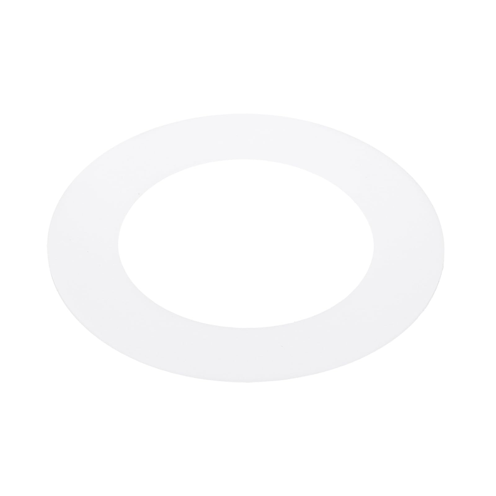PATIKIL 3.2" ID 4.9" OD Plastic Trim Ring, Ceiling Light Goof Rings Matte Circular Light Cover Lighting Fixture for Ceiling Wall Recessed Can Downlights, Translucent Matte White