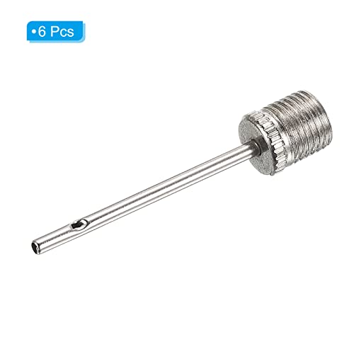 PATIKIL Ball Pump Needle, Pack of 6 x Inflation Needle for Sports Balls & Pneumatic Items, Silver - Image 3