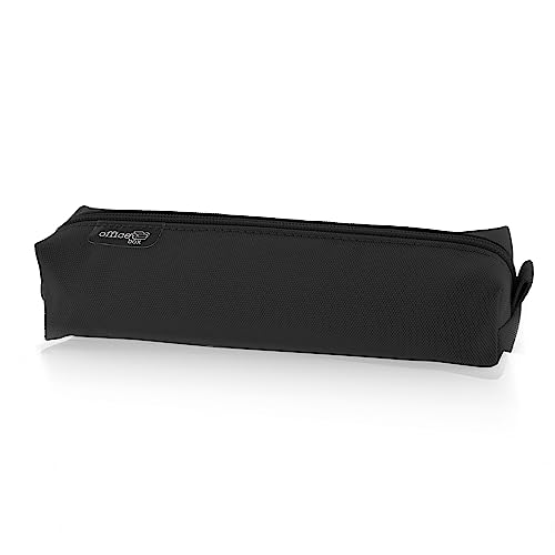 office box Estuche Cuadrado Basic - Ref.59311NE- con Cierre de Cremallera, en Poliéster Lavable y Resistente - Ref. 59311-NE -en 10 Colores de Colorline by (Negro)