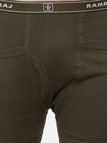 Image of RAMRAJ COTTON Men Cotton Trunks - Multicolor| Outer Elastic Waistband With Double Side Pockets