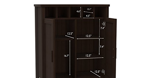 Image of Urban Ladder Norland Bar Cabinet (Finish : Dark Walnut)