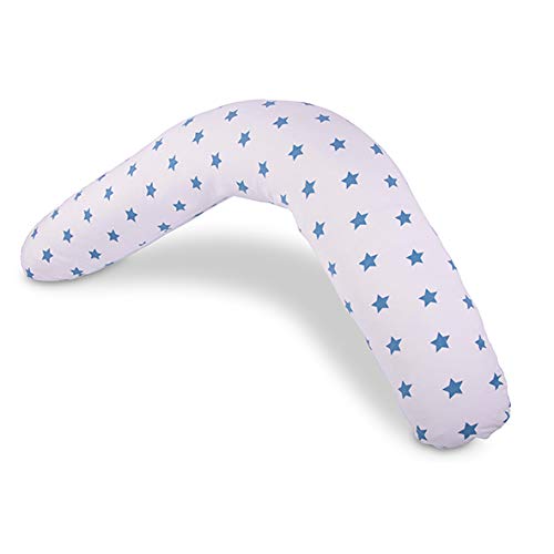 Widgey Spare Cover for The Plus Multi-Use Pregnancy & Sleep Pillow Blue Star