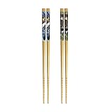 Attack On Titans Bamboo 2 Pairs Collectible Anime Chopsticks 8.85 Inches Long Gift Set