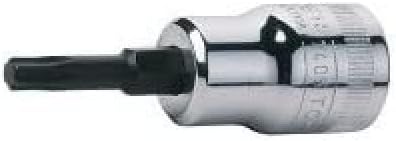Bahco 7409TORX-T25-L BH7409TORX-T25-L Socket Driver for TX-27 Torx Head Screws Long, Silver/Grey, 3/8-Inch