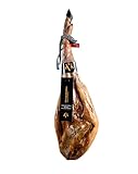 Jamón de Bellota Ibérico 50% Raza Ibérica | Pieza Entera | Etiqueta Roja Premium | Curación 24–36 Meses | Peso 8,2-8,4kg | Cerdos Criados en Libertad | Sabor Suave y Aroma Intenso Gourmet