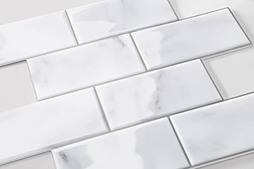 Joqixon Peel And Stick Backsplash Subway Tiles, Stick On Tiles Kitchen Backsplash, Thicker Design, 5 Tiles #TOP3