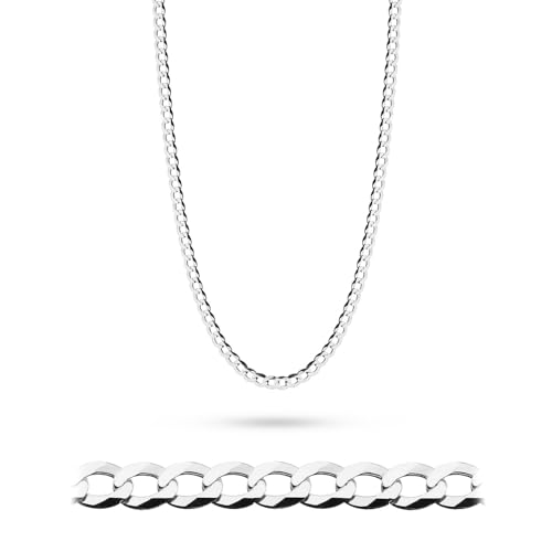 Collier classique pour homme argent résistant et sans fermoir fragile