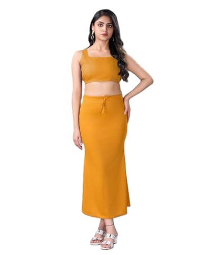 Image of LADLA FASHION] Women's Saree Shapewear - Mermaid Cut Saree Shaper Petticoat with Side Slit,