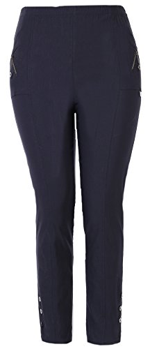 stylx Damenhose - leichte Thermohose - Stretchhose Winterhose Outdoor- Funktionshose Stretch Innenfutter aus Mikrofleece (dunkelblau, 40-42)