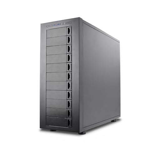 Image of Rosewill Thor NAS - Full Tower Workstation Server Chassis | Supports up to 11 x 3.5 HDD or 13 x 2.5 SSD | E-ATX Compatible | 1 x 140mm PWM Fan | USB 3.2 Type-C | AI Servers & DIY NAS