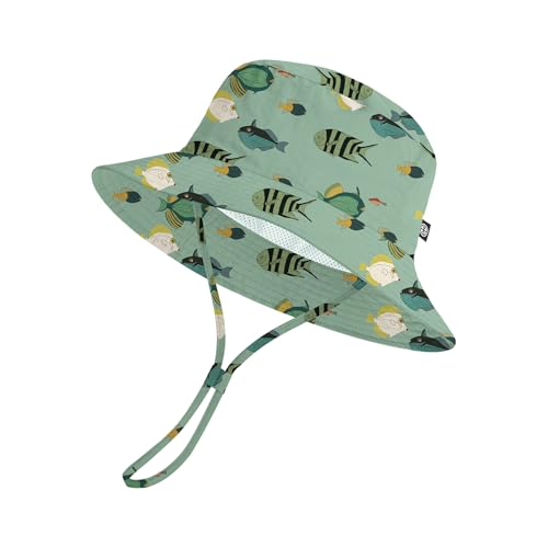 MA COWCF Baby Sun Hat 0-6 Years Toddler Boys Girls Adjustable Bucket Hats Kids Bucket Hats UPF...