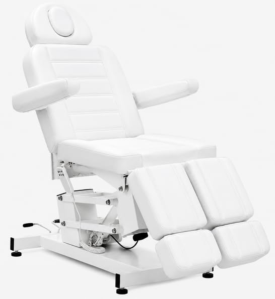 Generisch Professionelle elektrische Kosmetikliege Podologie Stuhl Weiß | 63-85 cm