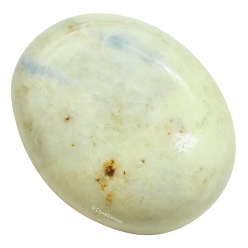 Image of Hackmanite Crystal Palm Pebbles Stones for Anxiety Stress Relief Massage - AAA Grade Original Healing Gemstone Agate Palm Stone for Yoga Meditation Spiritual Reiki Feng Shui