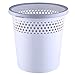 Creative Hollow Trash Can bez pokrywy, plastikowe śmieci domowe puszki, małe okrągłe kosz na śmieci do łazienki, kuchnia, salon (Color : Szary)