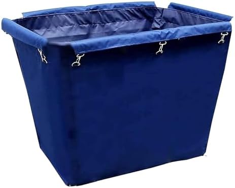 Waterproof Rolling Laundry Cart - Large Removable Oxford Cloth Bags for Home & Commercial Use - Durable Laundry Trolley with Liner for Easy Transport and Storage