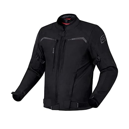 OZONE MOTO Delta IV Chaqueta de Moto Hombre | Membrana Impermeable | Protectores de Codos y Hombros | 3 Canales de Ventilación | Elementos reflectantes | 4 Bolsillos