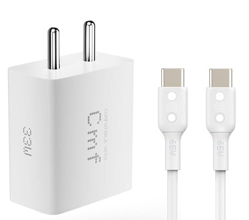 Image of 33W Type C Adapter Charger & Cable Compatible Compatible with C M F Phone 1 /Nothing Phone 2a /2a Plus /2 /Samsung M05 /M35 /M15 /F15 /A15 /Buds and Other USB-C Devices