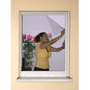 Hecht Fliegengitter für Fenster 130x150 cm anthrazit