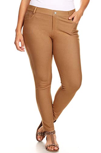 Image of YELETE Women's Basic Five Pocket Stretch Jegging Tights Pants