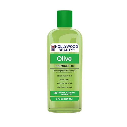 Hollywood Beauty Olive Hair Oil, 8oz Bottle