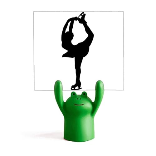 Support mémo sport d'hiver grenouille contre oubli bureau