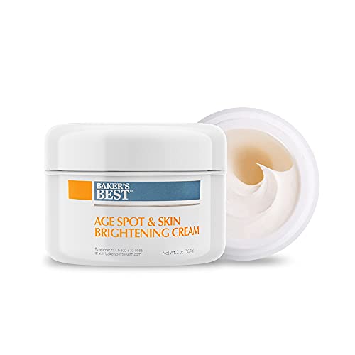 Age Spot Remover Cream, Fade Cream for Dark Spots on Face, Hand and Neck, with Kojic Acid, Alpha Arbutin and Mulberry, 2oz - Bakerâ€™s Best