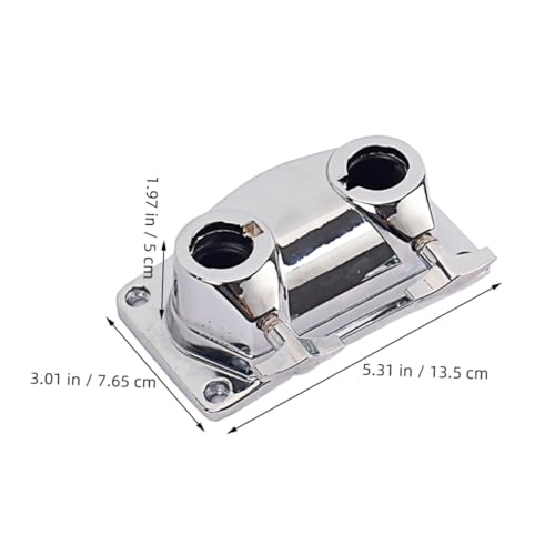 Soporte de Montura para Tom de Batería Metal Durable de Doble Agujero Toddmomy, Abrazadera de Montaje para Platillo, Ligero y Fácil de Usar, Accesorio para Percusión miniatura 2