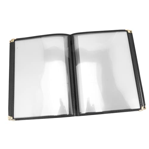 HOLIDYOYO Menu Covers Book Clear Protective Film Restaurant Menu Binders Menu Cover Book Menu Book Transparent Restaurant Menu Covers Recipe Holder Menu Covers 8.5 x 14 Cafe Menu Covers PVC