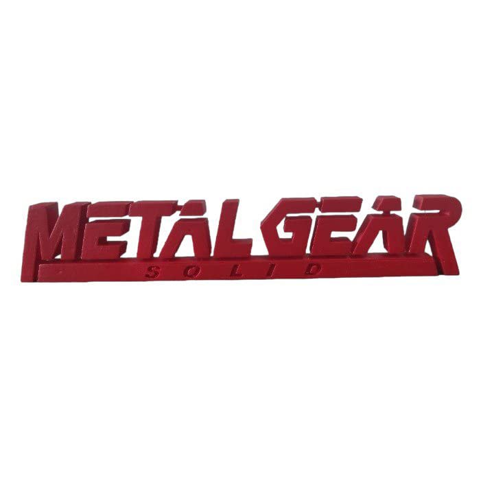 Strike3D Metal Gear Solid Logotipo en 3D Fan Art desde el escritorio