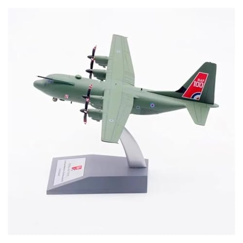 Modelo C-130J Hercules escala 1:200 en avión militar de aleación coleccionable rojo 2