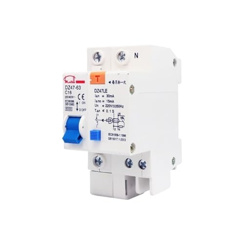 Disjoncteur domestique 63A 3P N protection fuite et interrupteur air