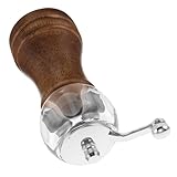 OSALADI Hand Pfeffermühle mit Kurbelgriff Acryl Gewürzflasche und Pfefferstreuer für Grill und Esstisch Manuelle Gewürzmühle mit Großem Fassungsvermögen Wiederverwendbar