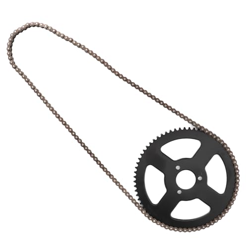 Für pocket bike kette Zahnkette Kettenrad Zähne Kettenrad Glieder Kettenrad 25H Kette 144 Verbindungen Kettenrad 2 Hubwelle Ersatz für elektrisch