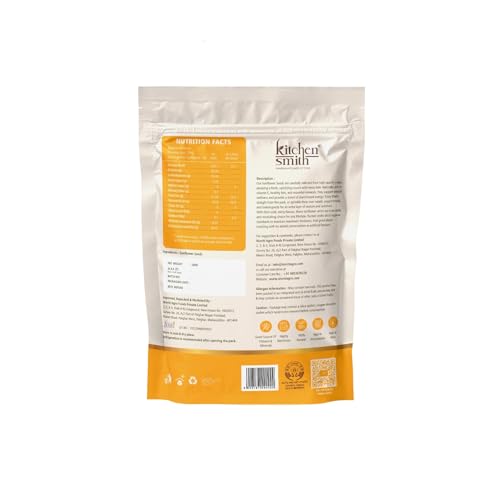 Image of KitchenSmith Premium Sunflower Seeds - Pack of 5 (200gm Each) | Packed With Protein | Fiber & Nutrients For Energy | Heart Health & Skin Glow | Rich In Dietary Fibre & Protein | Source of Iron
