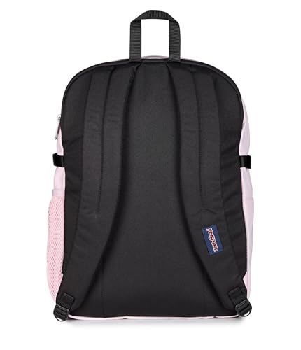 Image of JanSport Main Campus Backpack - Travel or Work backpack w 15-Inch Laptop Sleeve and Dual Water Bottle Pockets, Pink Ice