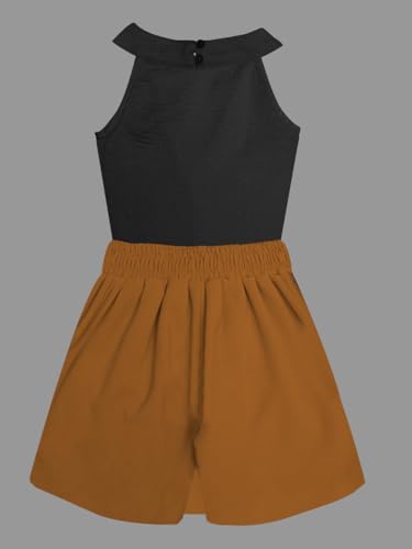 Image of A.T.U.N. (ALL THINGS UBER NICE) Girls Tank Top and Skort Set | Stylish Sleeveless 2 Piece Outfit Set for Kids | Comfortable Soft Fabric Clothing Set for Girls
