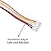 Alinan 20pcs JST-XH2.54mm 5 Pin Connector Kit, Included 10pcs Mini 5 Pin 26AWG Female Connector Plug with 200mm Cable Wire and 10pcs Micro 5Pin Male Connector Plug