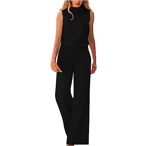 Xbemkste Jumpsuit Damen Sommer - Schmale Passform Jumpsuits für Damen,...