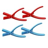 Cabilock 4 Piezas Pelador de Colas de Cangrejo de Diseño Ergonómico para Pelar Camarones y Mariscos Herramienta Portátil para Cocina Colores Surtidos