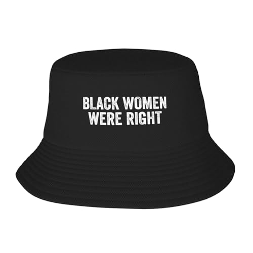Black Women were Right Bucket Hat Packable Sun Hats