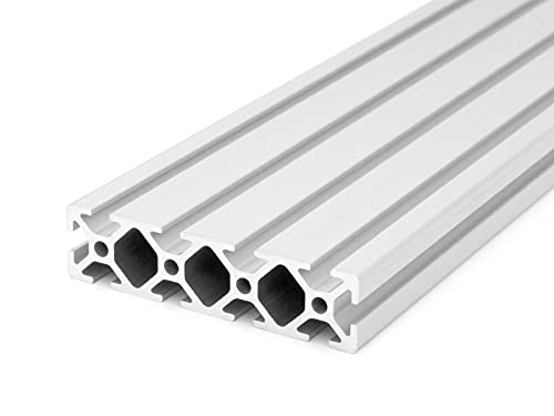 Profil aluminiowy 20x80L typ I rowek 5 (lekki), srebrny anodowany. Profil aluminiowy 20x80 profil aluminiowy 20x80 profil monta?owy 20x80 - d?ugo?? standardowa 2000 mm
