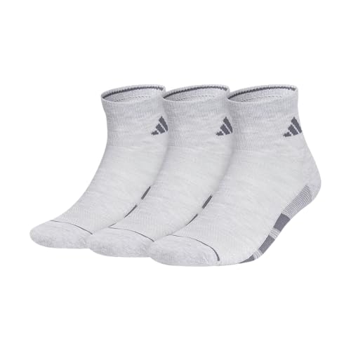 Image of adidas Men's All Day Training Quarter Socks sports performance above the ankle height with cushioning for running (3-Pair)