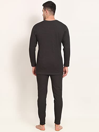Image of Mens Thermal Basic Set for Winter wear (Upper+Lower)| Round Nack | Long Sleeve | Fit to Comfort | Extra Warm in Side Layer | Authentic Product | for Chilled Weather Thermal |