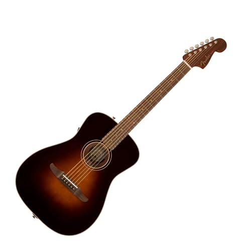 Fender Malibu Classic Target Burst PF Limited Edition Electro-Acoustic Guitar with Gig Bag