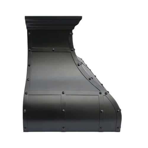Image of SINDA Copper Range Hood with Internal Motor, Lighting and Baffle Filter, 48 inchW x 24 inchH, Wall Mount, Oil Rubbed Bronze, In Stock
