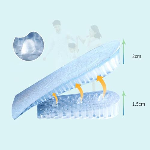 Plantillas elevadoras transparentes de silicona para hombre y mujer miniatura 5
